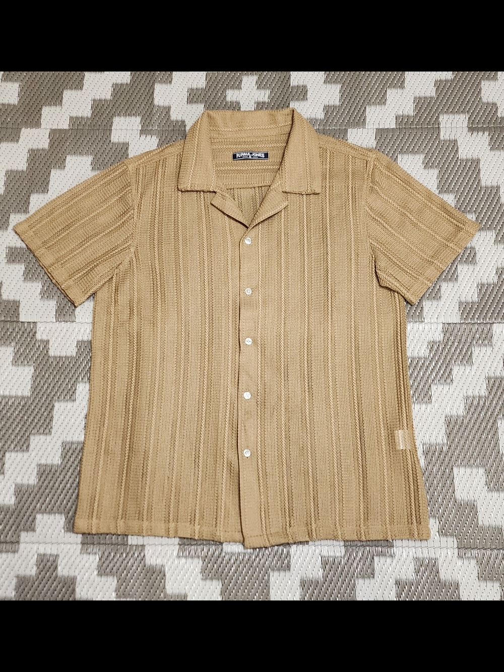 PJ PAUL JONES Summer Knit Shirt - Retro & Textured Style